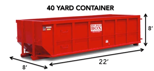 40 yard container